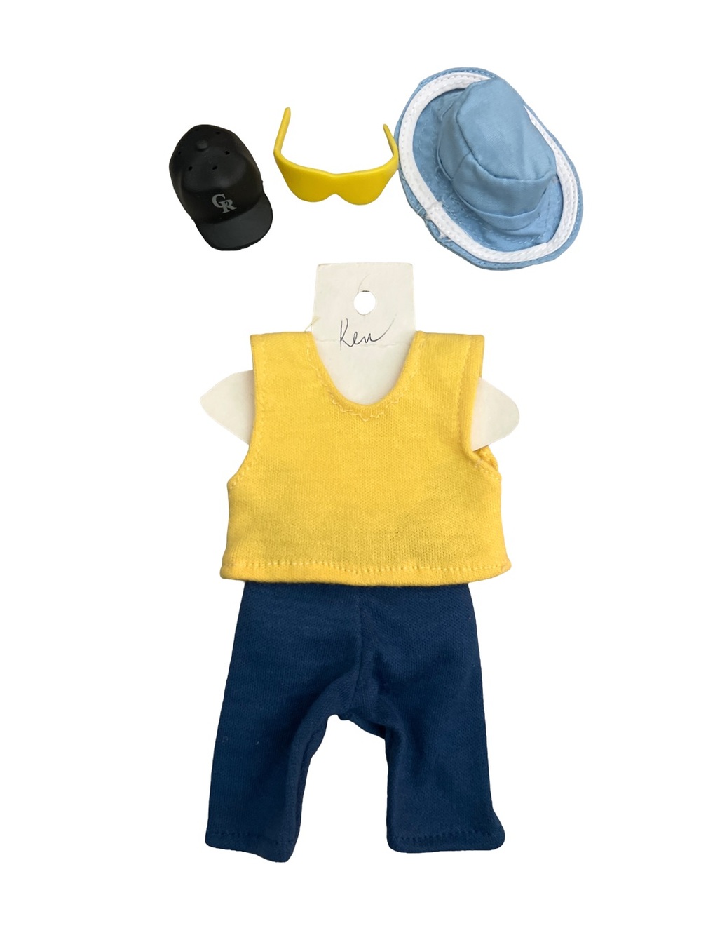 VTG 1993 Barbie Camp Ken outfit set hat glasses Colorado Rockies hat